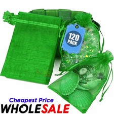 50 Organza Bags Jewellery Pouches Wedding Favour Party Mesh Drawstring Gift Cake