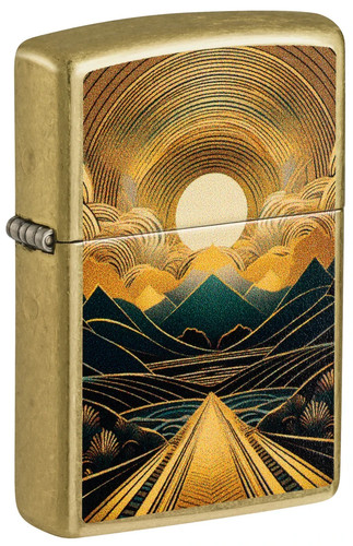 Zippo 47137 sunset through - zippo, 47137,