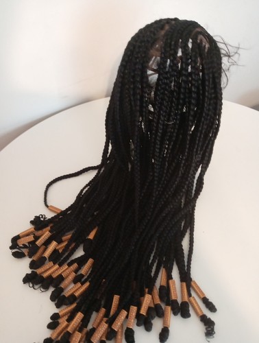 Full lace black wig - black, with