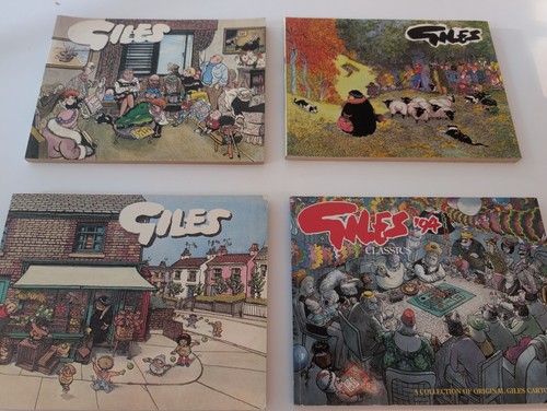 Giles cartoon books lot - giles, x