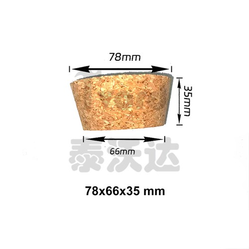 Tapered cork bungs all - cork,