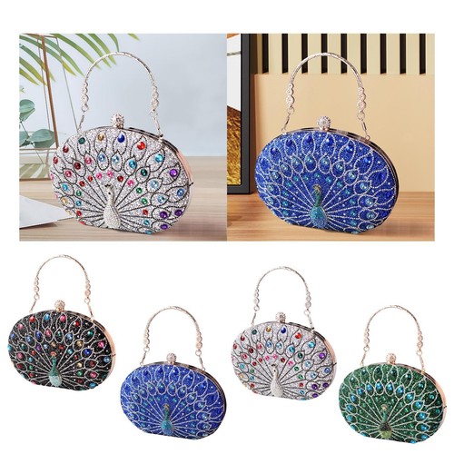 Peacock pattern handbag - peacock, wallet
