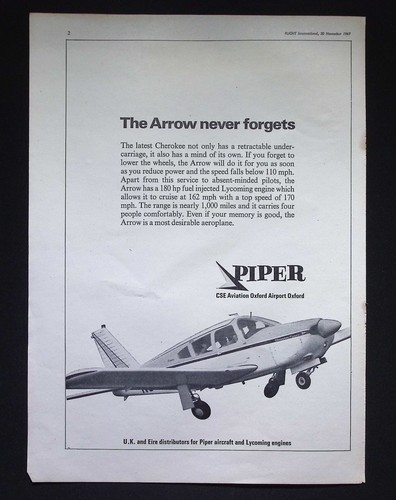 Original 1967 advert piper - original,