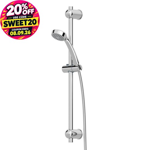 Shower head kit round chrome - round,