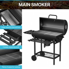 BBQ Grill Smoker Charcoal Barbecue Portable Outdoor Garden Decking Backyard