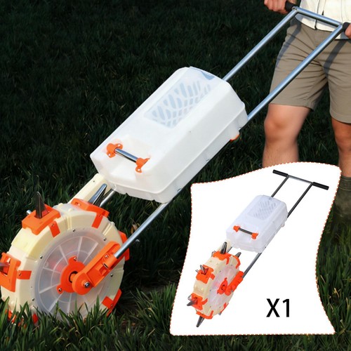 Hand push seeder - hand,