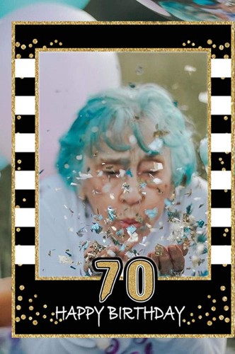 70th birthday photo prop - birthday,