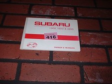 SUBARU 1300,1600,1800 OWNERS