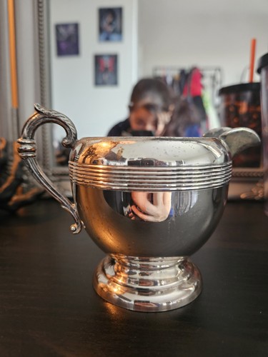 Vintage silver plated milk - vintage,