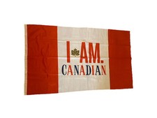 Vintage Molson Canadian flag 5ft x 3ft Canada Day flag