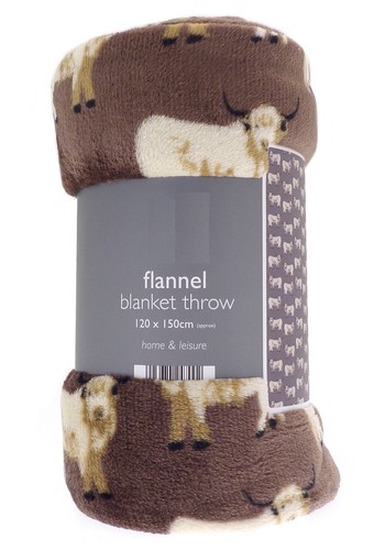 Highland cow flannel - cow, blanket