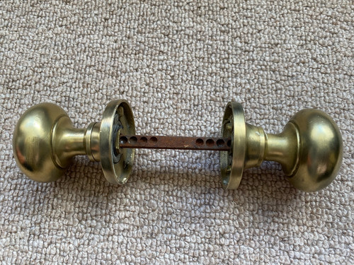 Reclaimed pair solid brass - of,