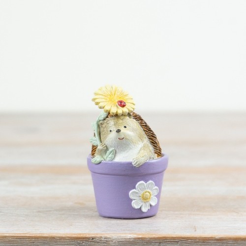 Hedgehog plant pot - a, with