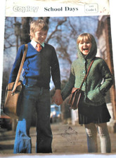 Vintage  - Copley School Days Knitting Patterns Jackets Sweaters Hats etc.