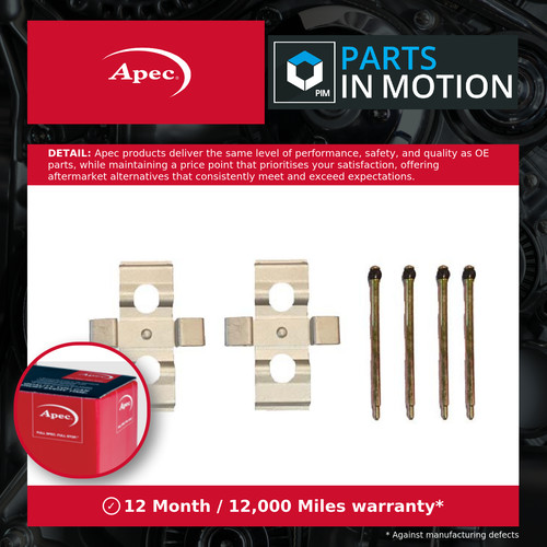 Brake pad fitting - pad, fits