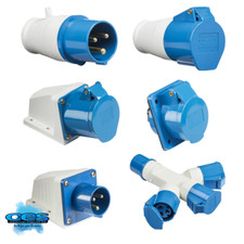 240V 16A 3 PIN BLUE INDUSTRIAL