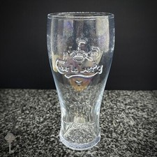 CARLSBERG LOGO PINT GLASS 1847 EMBOSSED DESIGN BEER BARWARE COLLECTOR'S ITEM