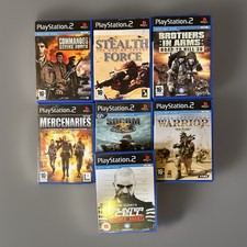 Sony PlayStation 2 War Games X8 Bundle - PS2 Freedom fighters added!!