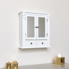 White painted mirrored