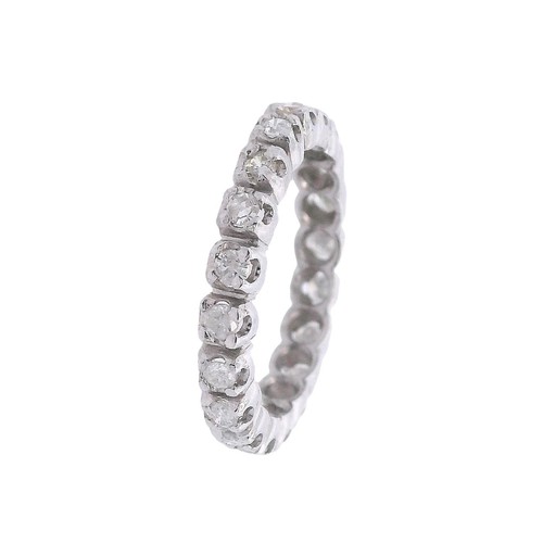Vintage platinum eternity band - vintage,