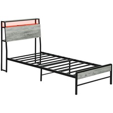 HOMCOM Single Steel Bed Frame