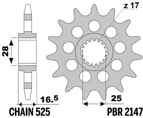 Drilled steel sprocket for ktm - drilled,