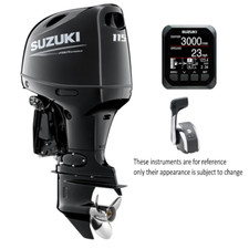SUZUKI DF 115 BGTL HP Four Stroke Outboard Boat Motor LONG Electric R/C PT FBW