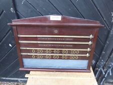 Vintage Wood and Brass Hubble & Freeman Snooker Scoreboard