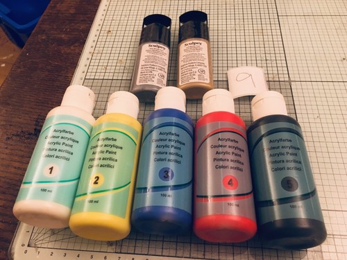 Acrylic paint job lot bundle - lot,