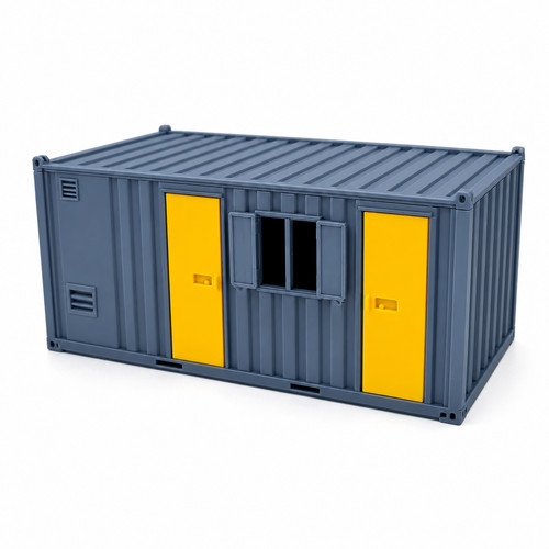 Model railway portable office - model,