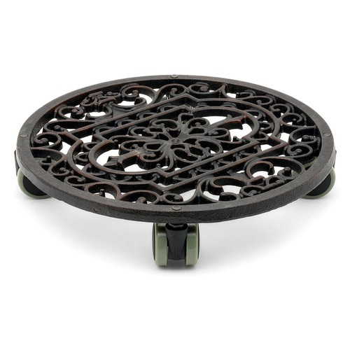 Plant pot trolley cast iron - pot,
