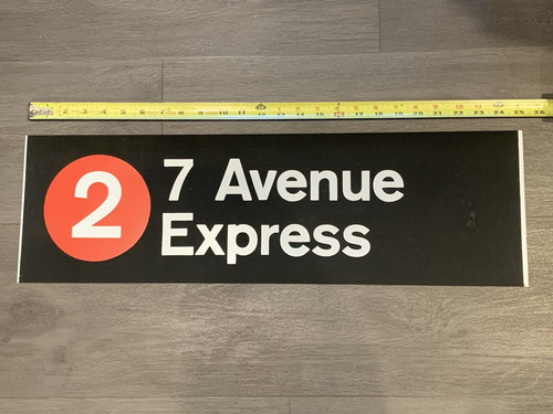 Nyc subway roll sign large - nyc,