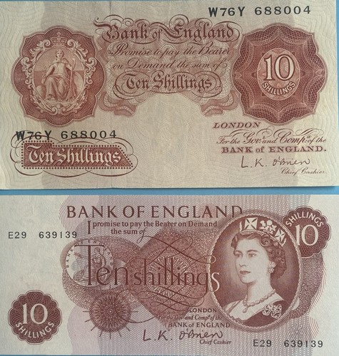 England ten shillings - england, 10/-