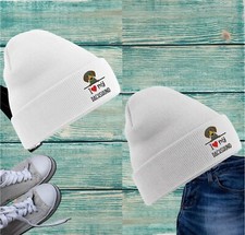 Embroidered I Love My Dachshund Beanie Cap Wiener Badger Sausage Dog Lovers Hat