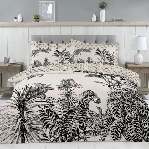 Monochrome zebra palm - monochrome,