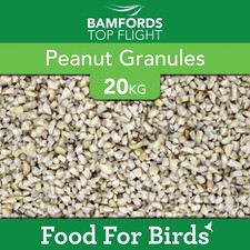 Bamfords Peanut Granules 20kg Wild Bird Food Chopped  Kibbled