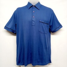 Men's Gabicci Polo Shirt Blue Medium Golf Mods