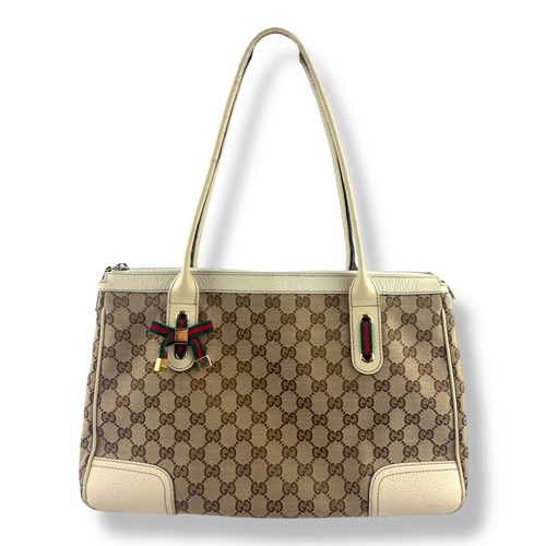 Gucci beige white - princy, tote
