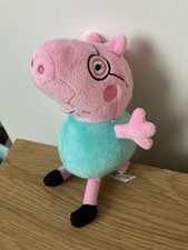 Small daddy pig soft toy teddy
