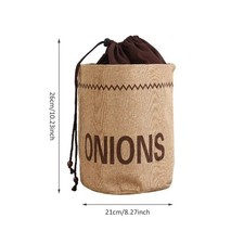 Kitchen Burlap Storage Bag for