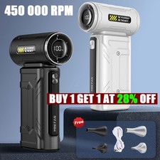 Jet Dry Mini Blower 450 000 RPM Held Hand Air Blower Super Fan Turbo Powered UK