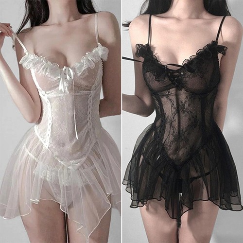 Women lace night negligee - night,