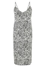 M&S Satin Nightie Zebra Chemise Night Dress Nighty Size 6 8 10 12 14 16 18 20 22