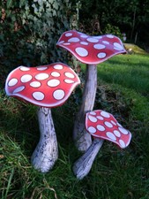 Wooden mushroom toadstool - wooden,