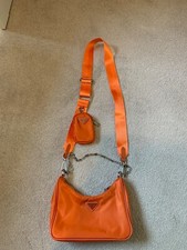 New Designer orange cross body Handbag Bag Shopper Aztec Strap Italian