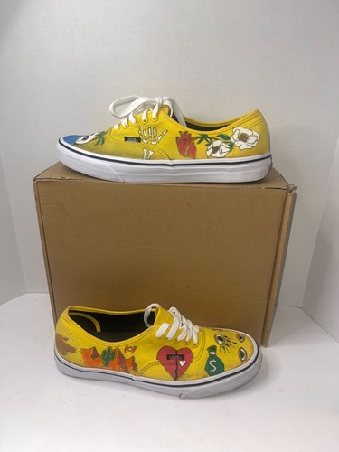 Unisex custom painted - painted, yellow