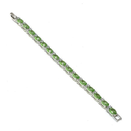 Faceted green amethyst - faceted,
