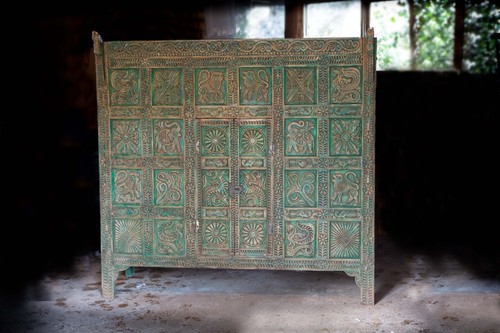 Antique indian larder cupboard - antique,