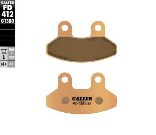 Brake pads galfer front - galfer,
