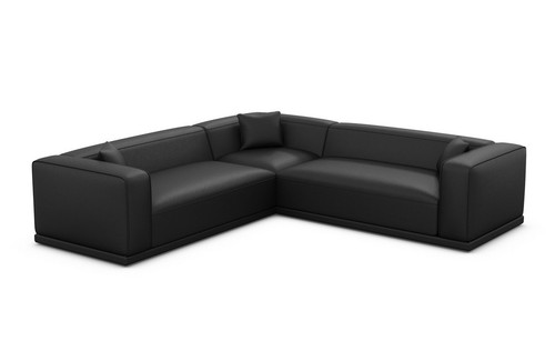 Leather sofa corner couch